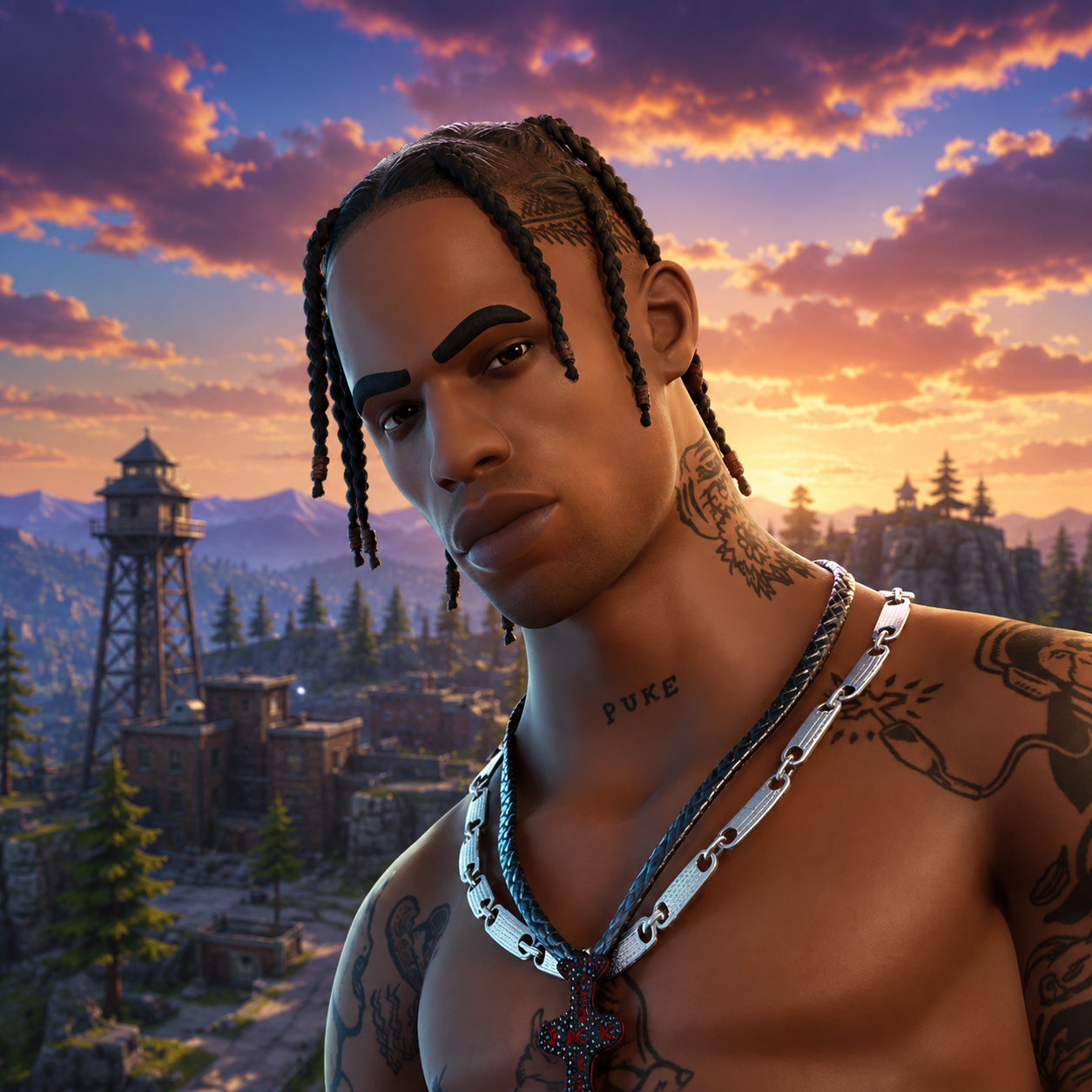 Travis Scott Skin Account Artwork